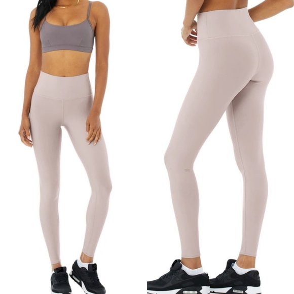ALO Yoga Pants - Alo Yoga High Waist Airlift Leggings Pink Size Medium Lavender Yoga Pants Tights